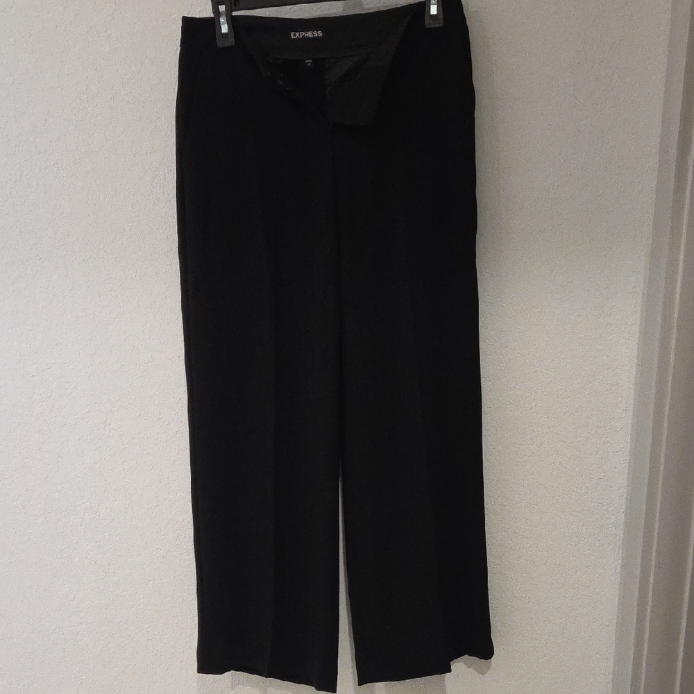 Express Black Wide-Leg Trousers